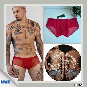 C-IN2 - Sheer - Hipster Brief - Rowan Red (M)